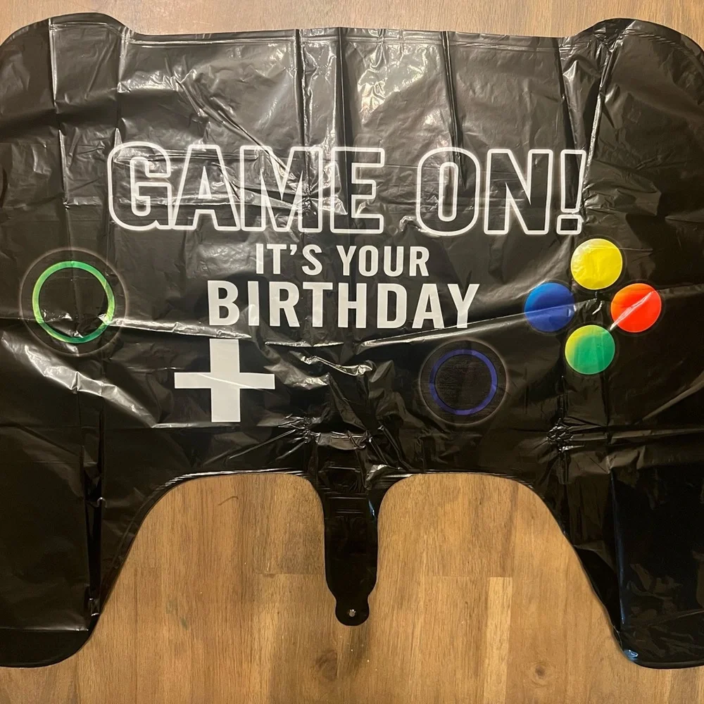 Eat Sleep Game Repeat Black & Green Gaming Party Supplies Set an favors